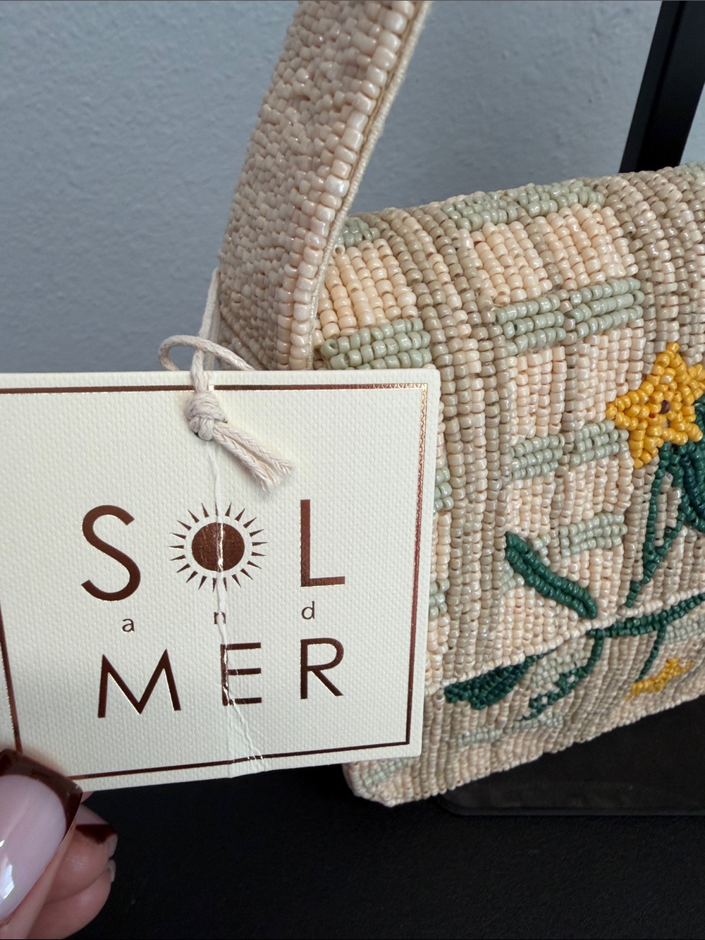 Sol and Mer | Fall Harvest Cottagecore Motif Beaded Shoulder Bag ๐ - Picture 2 of 14